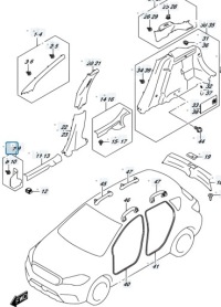 фото thumb №9, Suzuki sx4 s-cross 18r lift 1.4t защита корпус порог стойка a правый перед