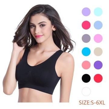 S-4XL Женский спортивный бюстгальтер для фитнеса, йоги, бега, жилет U
