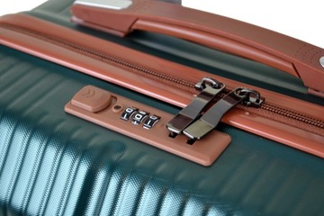 Walizka mała kabinowa ABS SUNBAG - MODEL LUNA GREEN 30 litrów