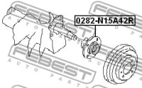 фото thumb №2, Ступица задняя 0282-n15a42r febest ступица колеса