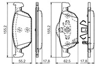 фото thumb №14, Тормозные колодки тормозные bp1291 honda accord ix 08 szt bosch
