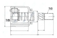 фото thumb №1, Шарнир полуось npw-re-053 nty