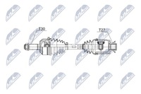 фото thumb №2, Npw-hd-062 nty піввісь привідна honda cr-v 2.0,2.4 2