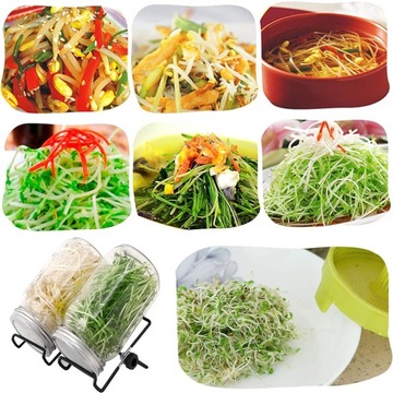 БАНКА ДЛЯ ПРОРАЩИВАНИЯ КУЛЬТОВ С ФИЛЬТРОВОЙ СЕТКОЙ И ПОДСТАВКОЙ
