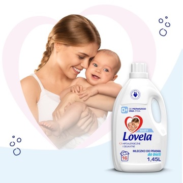 Гипоаллергенное жидкое молочко для стирки LOVELA Baby 4,35 л / 48 стирок БЕЛОЕ