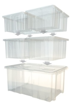 Коробка Коробка + Крышка Пластиковая BOX 6л маленькая Prosperplast NCC12 + NCP12