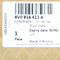 фото thumb №7, New audi a3 rs3 8v a/c конденсатор радиатор with жидкость бачок 8v0816411a