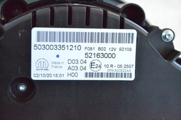 фото thumb №5, Fiat 500x набор индикаторов спидометра 52163000 1.3 2020 rhd