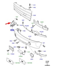 фото thumb №7, Land rover range rover l322 бампер передний левый кронштейн dpl000113