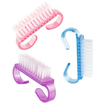 50x Szczoteczka do paznokci manicure pyłu z rączką