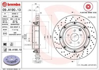 фото thumb №2, Brembo 09.a190.13 диск тормозная