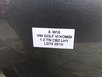 фото thumb №15, Кришка зад задня багажника + скло ld7x vw golf vi mk6 універсал 08-13r