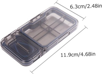 3 Sztuk Pudełko Rozdzielacz Tabletek Pudełko Rozdzielacz Pigułek Nóż