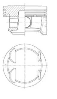 Поршень opel adam 1,2 12- 73,40 Ціна, фото thumb