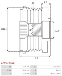фото thumb №3, As-pl afp3019 ina зчеплення jednokierunkowe