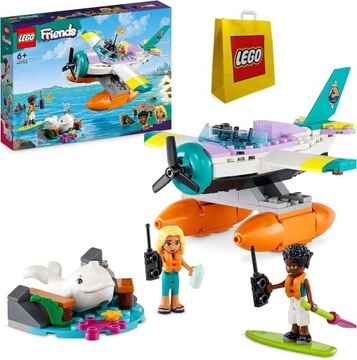LEGO Friends 41752 Набор «Спасательный гидросамолет» + бумажный пакет LEGO