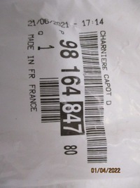 фото thumb №9, Berlingo doblo partner rifter combo proace city праві петля капота новий