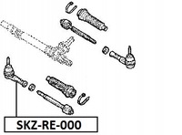 фото thumb №2, Наконечник тяга правая renault modus 7701474642