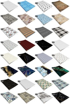 Folia ozdobna w rolce na meble Złote wzory 120x60
