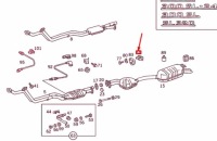 Mercedes-benz sl r129 кронштейн подвеска глушителя центрального a1294922341 Цена, фото thumb