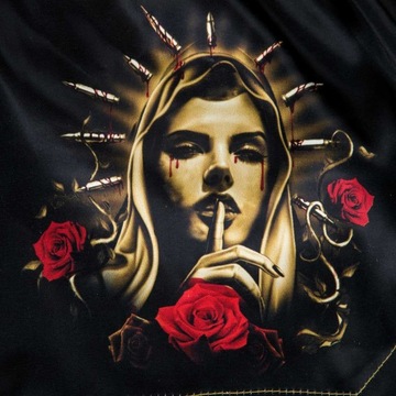 Шорты для тайского бокса Extreme Hobby SANTA MUERTE 2XL