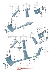 фото thumb №1, Audi rs3 left передня стійка trim rhd 8v4867271a4pk