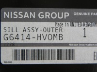 Nissan qashqai 2 j11 порог правая strona13-21 год Оригинал, фото thumb