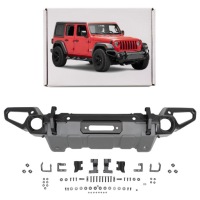 фото thumb №1, Jeep wrangler jl 2018+ бампер передній model hunter з pdc