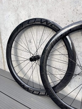 Koła SZOSOWE / gravel carbon PRO-WAY Titanium Marble 50mm Ratchet 36T 1395g