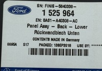 фото thumb №11, Ford fiesta mk7 hb 2009-2017 задній зад pas стіна