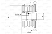 фото thumb №2, Колесо пасове alter. astra j 1.6 09-