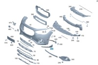 Купить Накладка нижняя бампера перед правая mercedes gla 247, фото thumb