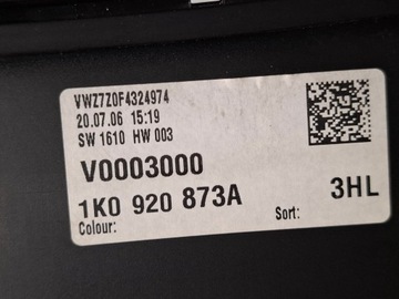 фото thumb №8, Компьютер спидометр набор vw jetta v 5 a5 golf v 5 1.6 fsi blf 03c906056dp