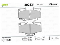фото thumb №2, Тормозные колодки перед toyota 4 runner ii 3.0 90-95 iii 2.7-3.4 95-02