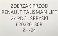 фото thumb №9, Новий оригінальний бампер перед передній renault talisman lift 4x pdc 2020-