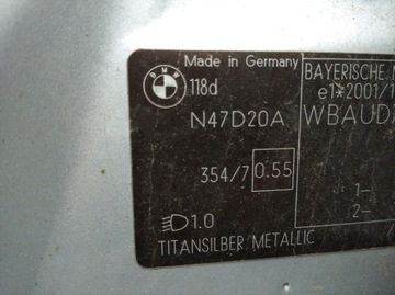 фото thumb №12, Bmw 1 i e87 e81 крышка багажника 354/7 титан серебро