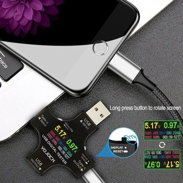 Измеритель тока USB C 2 в 1