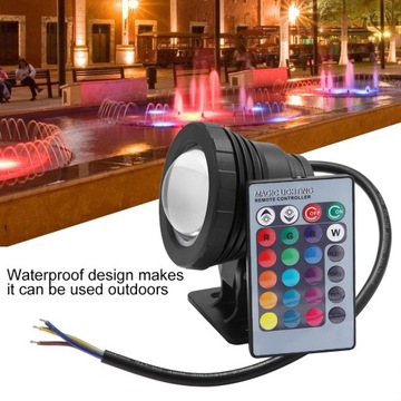 Светодиодный подводный светильник RGB Водонепроницаемый Многоцветный