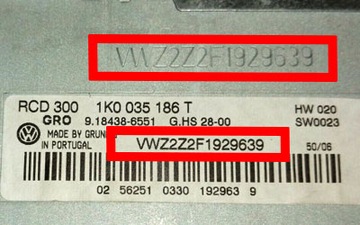 Радиокод Audi Volkswagen VW Skoda ALL