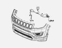 фото thumb №9, Жгут шланг электропроводка электрическая перед jeep compass p68491699ac