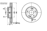 фото thumb №1, Гальмівні диски гальмівні 2szt hyundai перед ix20 i30 1,4-2