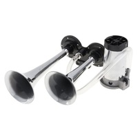 фото thumb №11, Клаксон автомобильный сигнал сигнал хром jak tir двойной 2 сигнальные трубы