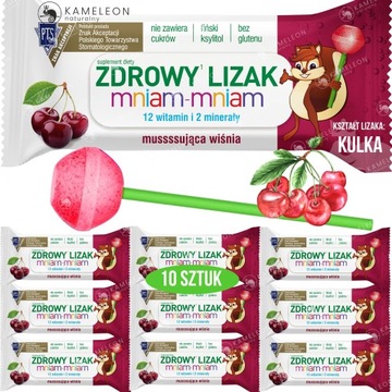 ЗДОРОВЫЕ ВИШНЕВЫЕ ЛОЛЛИ, вишня, 10 шт.