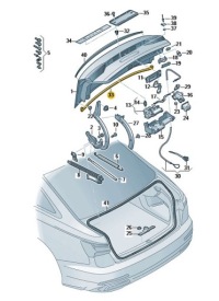 фото thumb №1, Прокладка wewnę задній кришки audi a6 c8 limousine