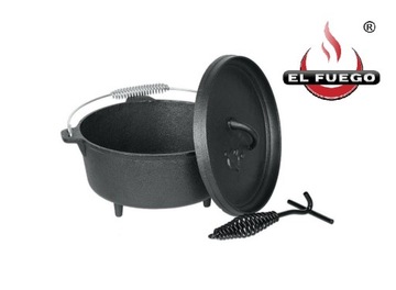 EL FUEGO ЧУГУННЫЙ СКОТА 5,64 Л ТВЕРДАЯ КРЫШКА