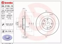 фото thumb №4, Brembo тормозные диски+ тормозные колодки задняя mazda mx-5 nb 276mm