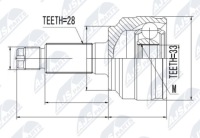 фото thumb №2, Шарнір зовнішній mazda 6 gh 2.0 atm 2.5i 07-13