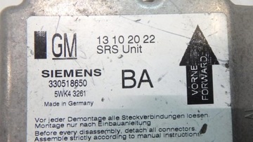 фото thumb №6, Vectra c модуль датчик подушка безпеки 13102022 ba