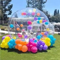 Большой надувной домик BUBBLE HOUSE 3 м, садовый надувной домик в форме купола + НАСОС
