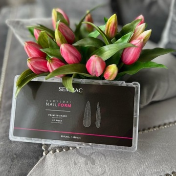 Semilac Upper Forms для акрилового геля Acrylgel Nail Form Pointed Pointed Point 120 SEOL